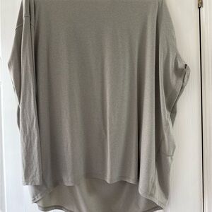 Gray Long Sleeve Top